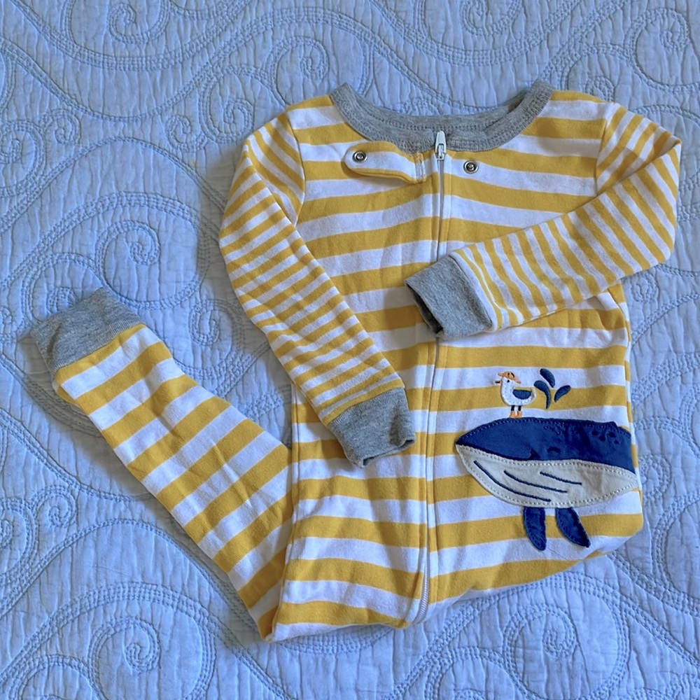 Appliqué whale PJs